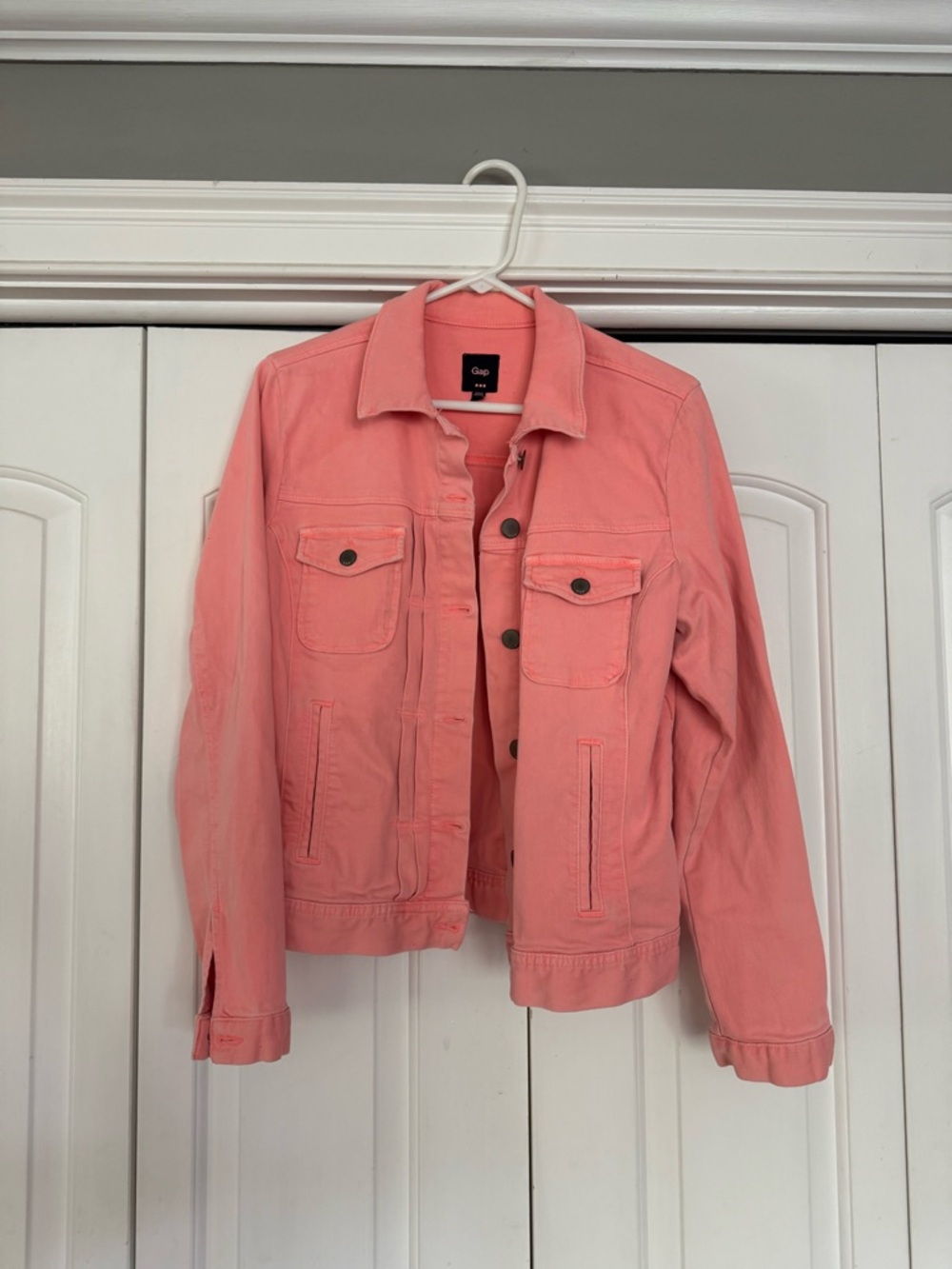 GAP Coral Pink Cotton Jean Jacket - Women's Trucker
